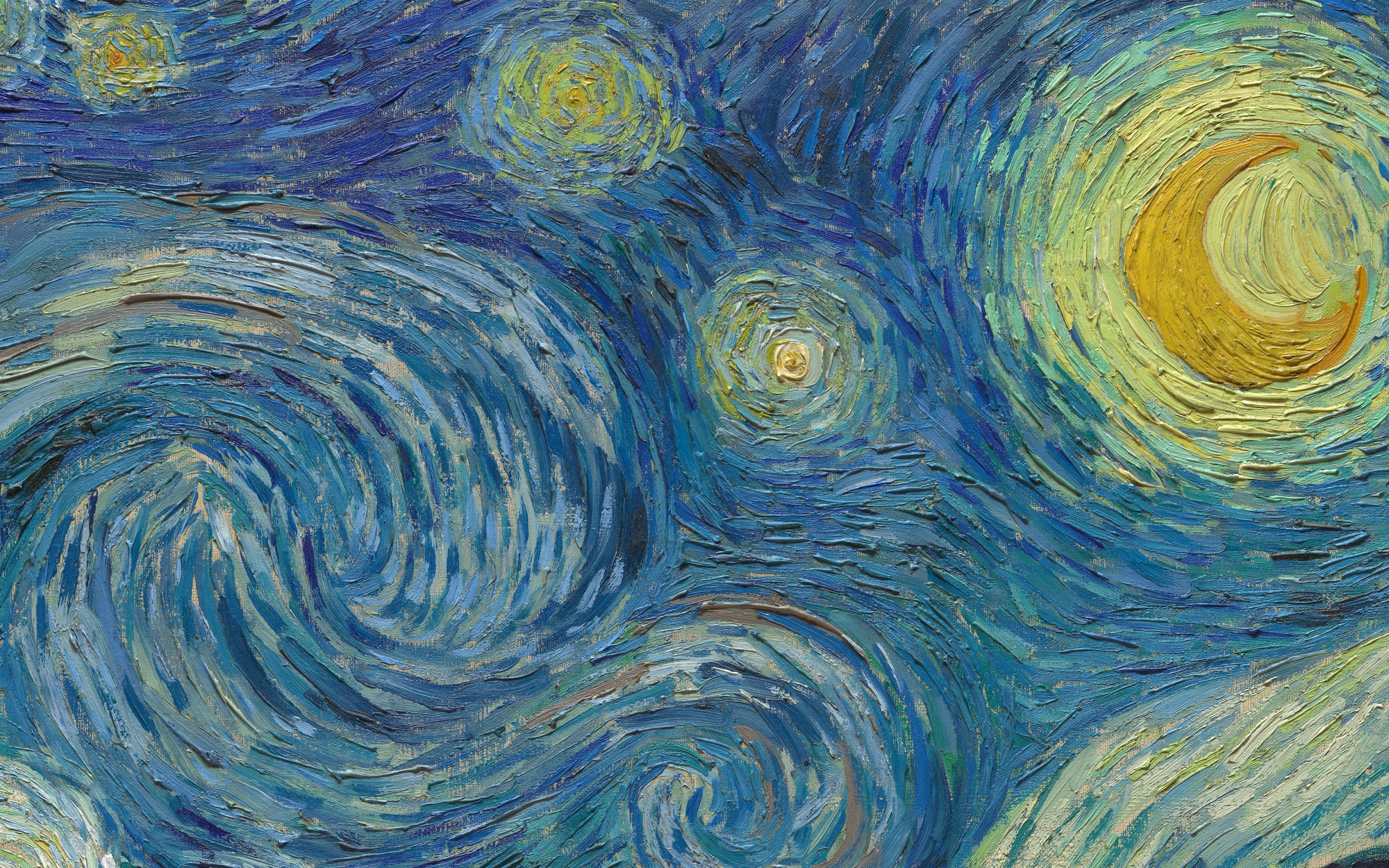 starry night painted by vincent van gogh